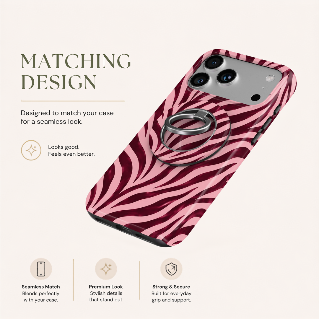 Soporte para anillo de teléfono Mariposa - Rosa