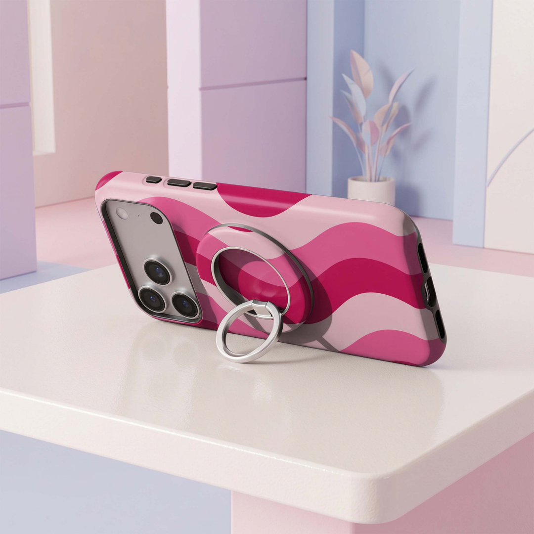 Soporte para anillo de teléfono Mariposa - Rosa