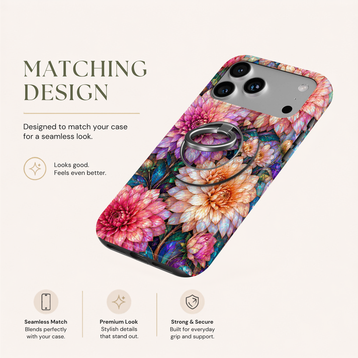 Soporte para anillo de teléfono Mariposa - Rosa