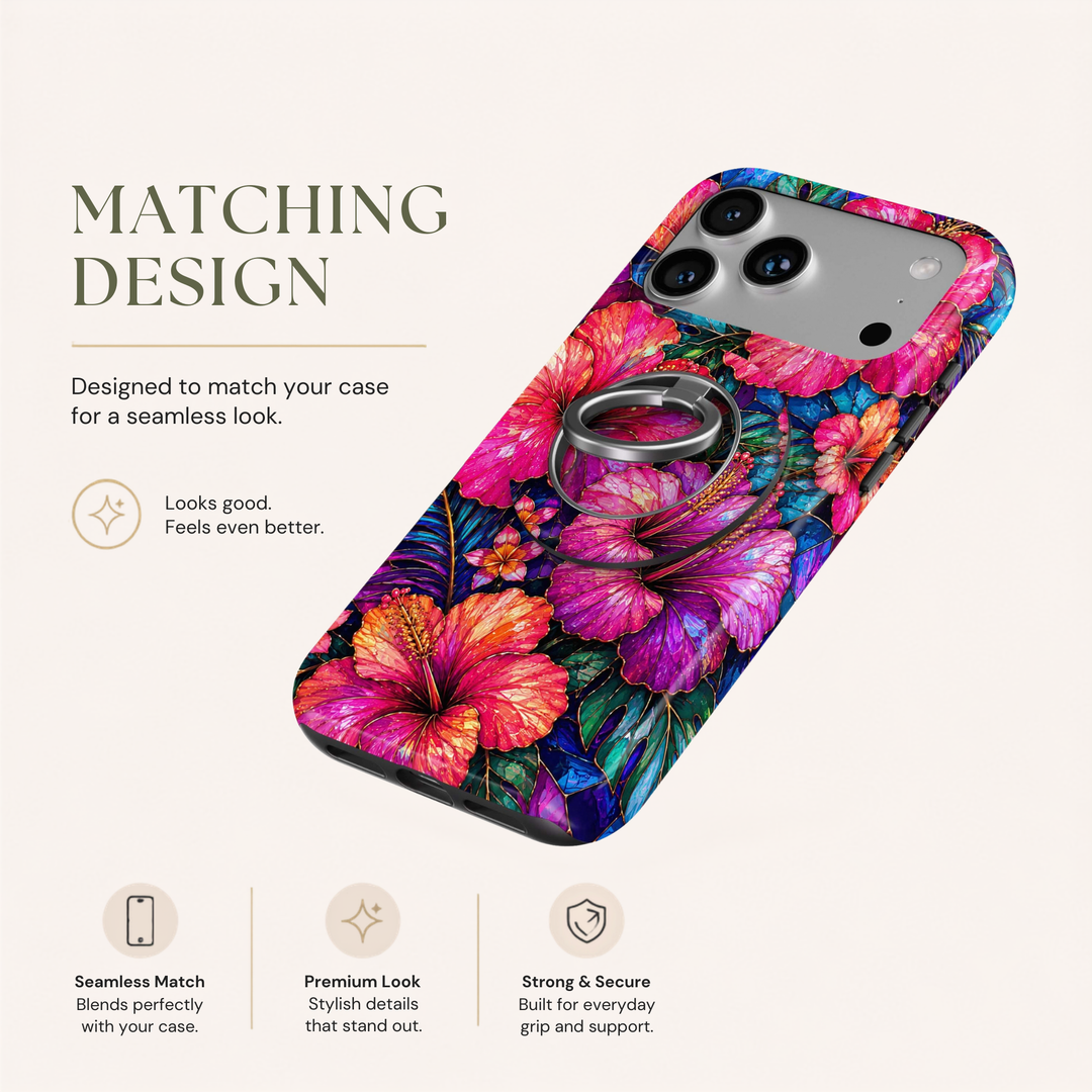 Soporte para anillo de teléfono Mariposa - Rosa
