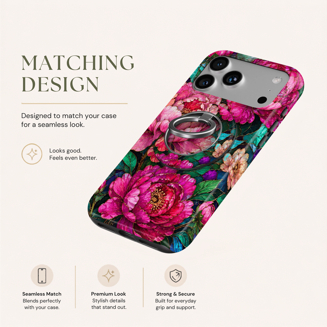 Soporte para anillo de teléfono Mariposa - Rosa