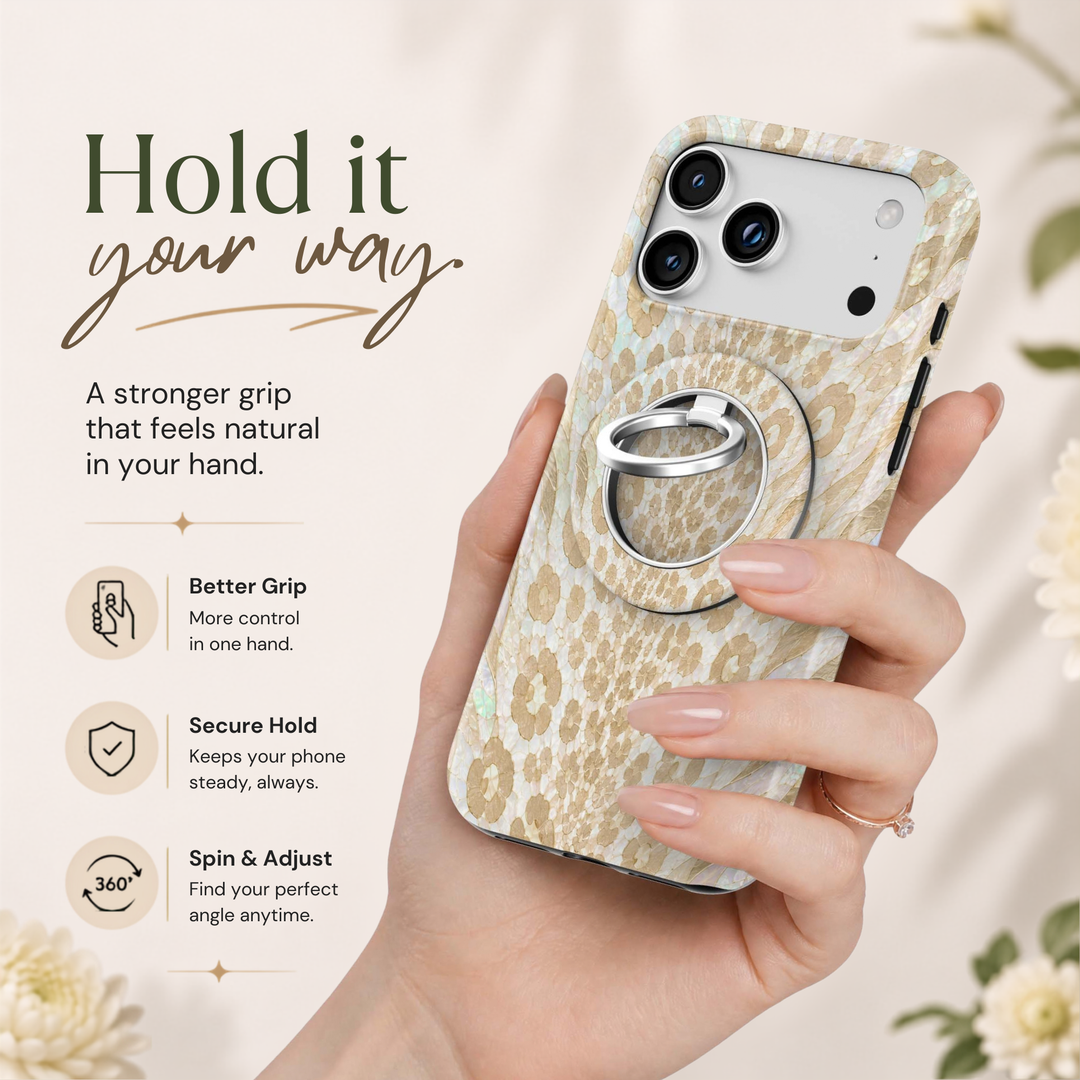 Soporte para anillo de teléfono Mariposa - Rosa
