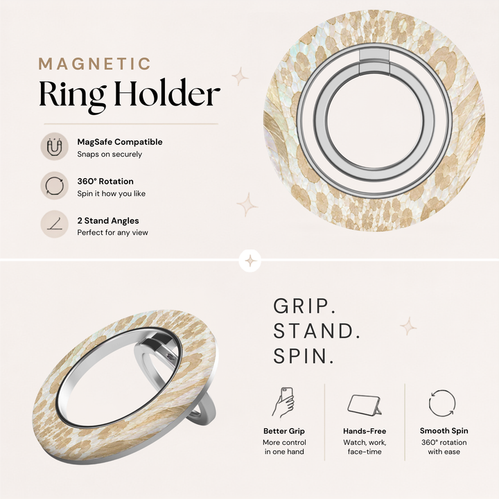 Soporte para anillo de teléfono Mariposa - Rosa