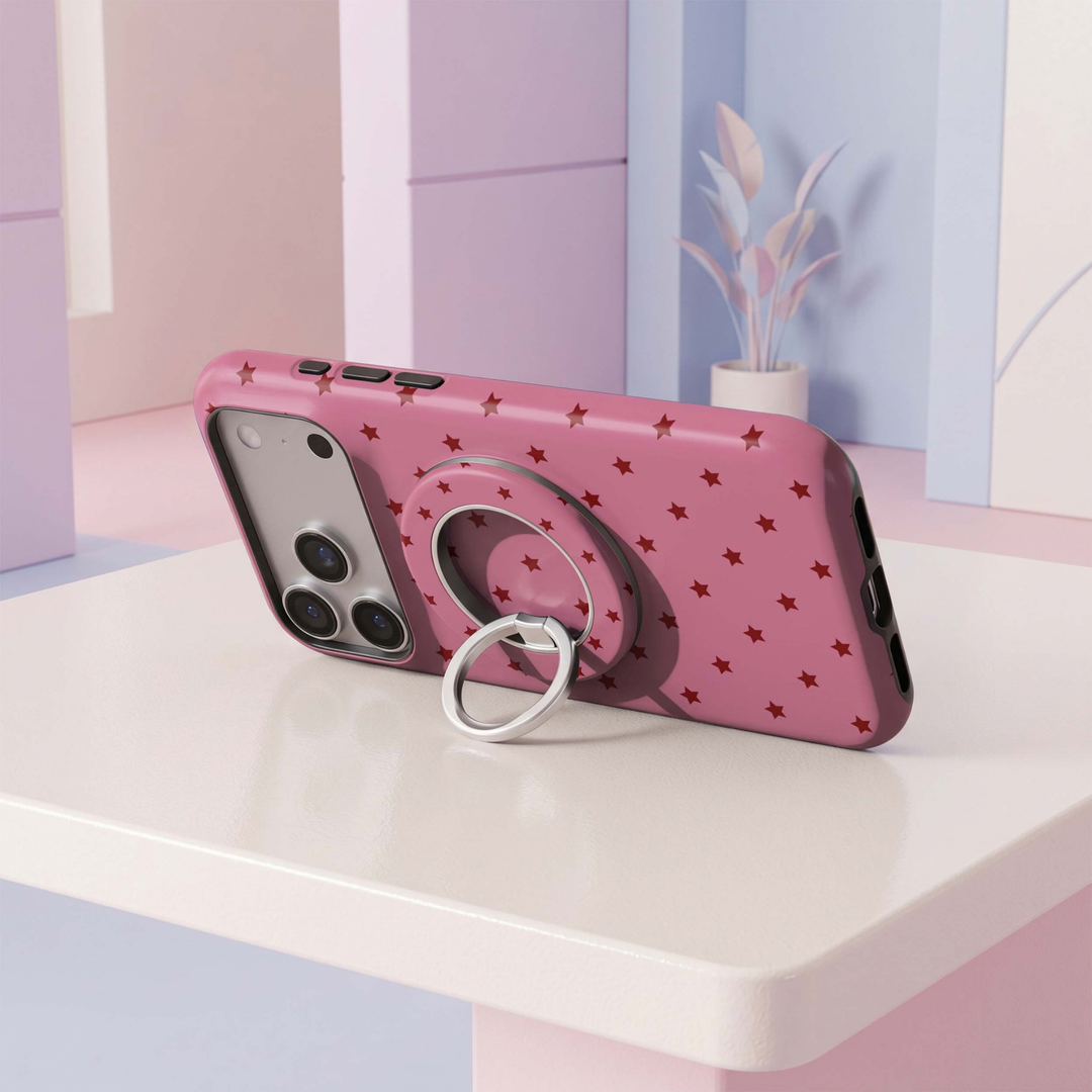 Soporte para anillo de teléfono Mariposa - Rosa