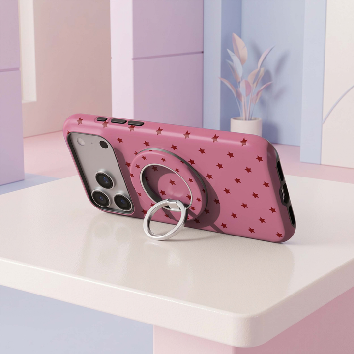 Soporte para anillo de teléfono Mariposa - Rosa