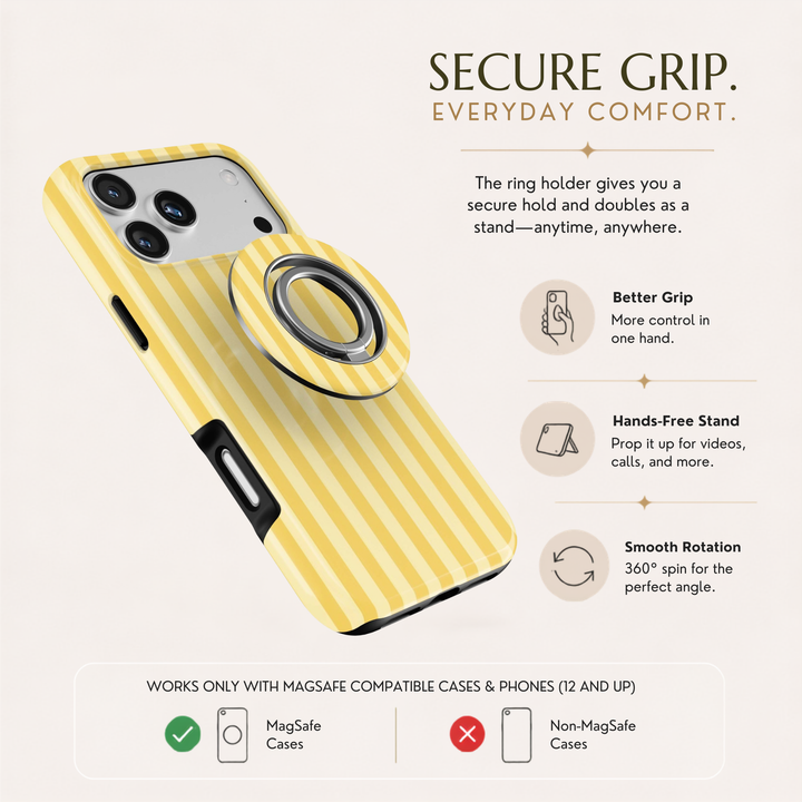 Golden Stripe — MagSafe Ring Holder