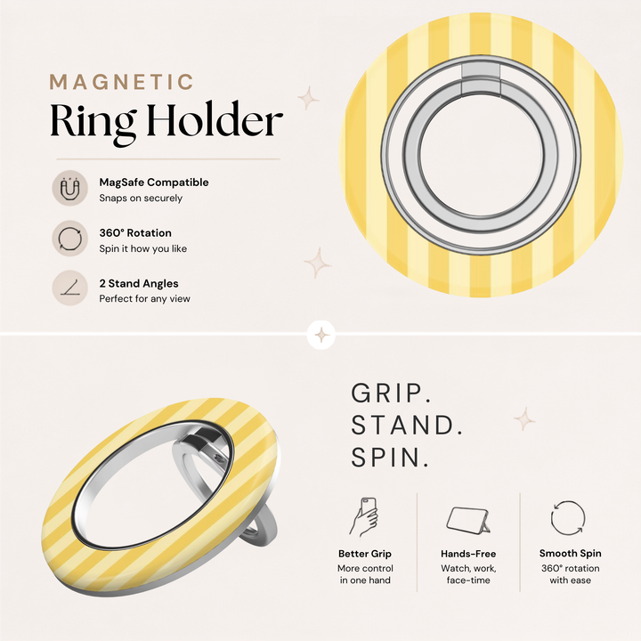 Golden Stripe — MagSafe Ring Holder