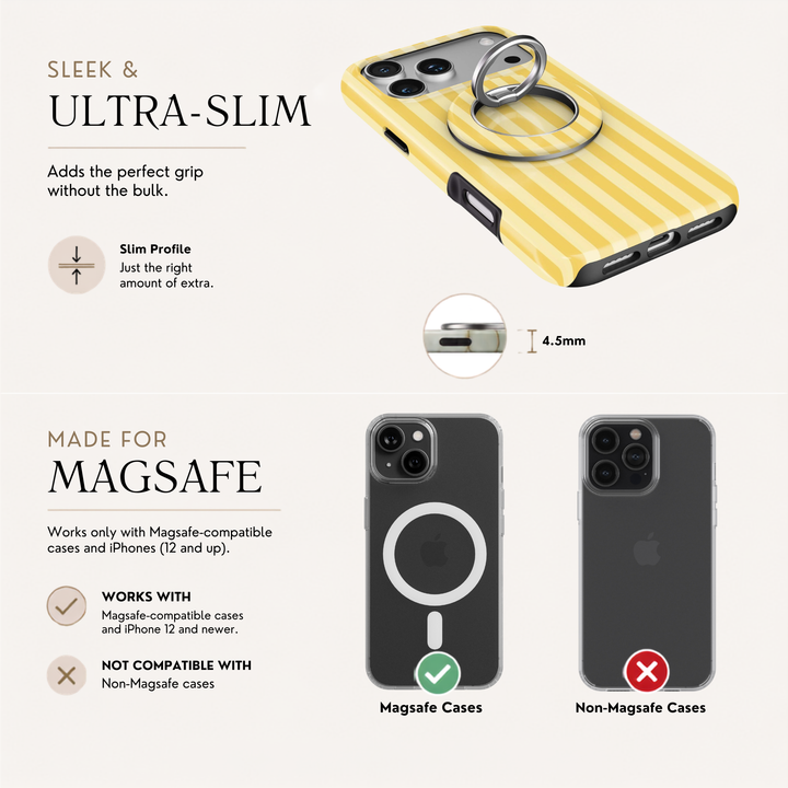 Golden Stripe — MagSafe Ring Holder