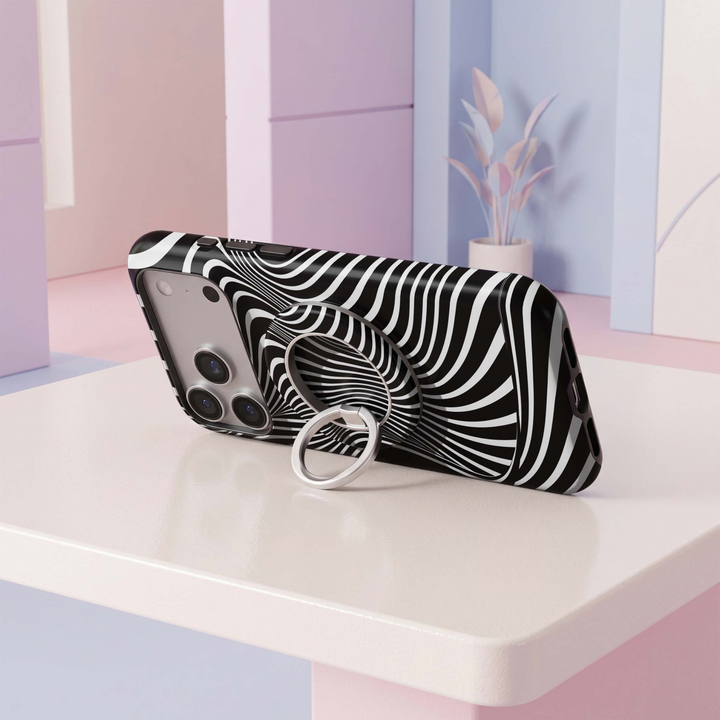 Monochrome Flow — MagSafe Ring Holder