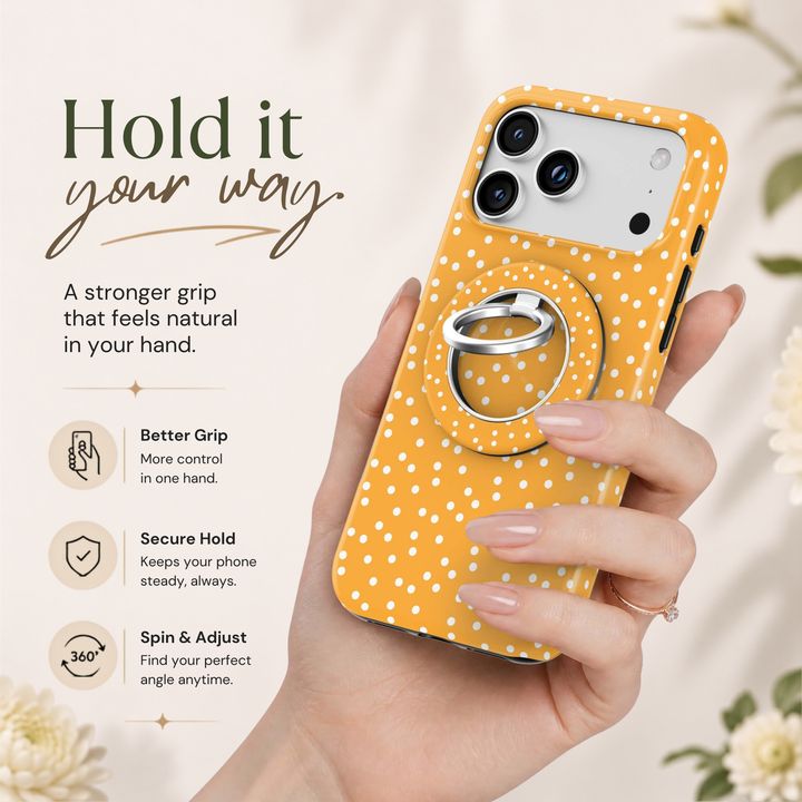 Soporte para anillo de teléfono Mariposa - Rosa