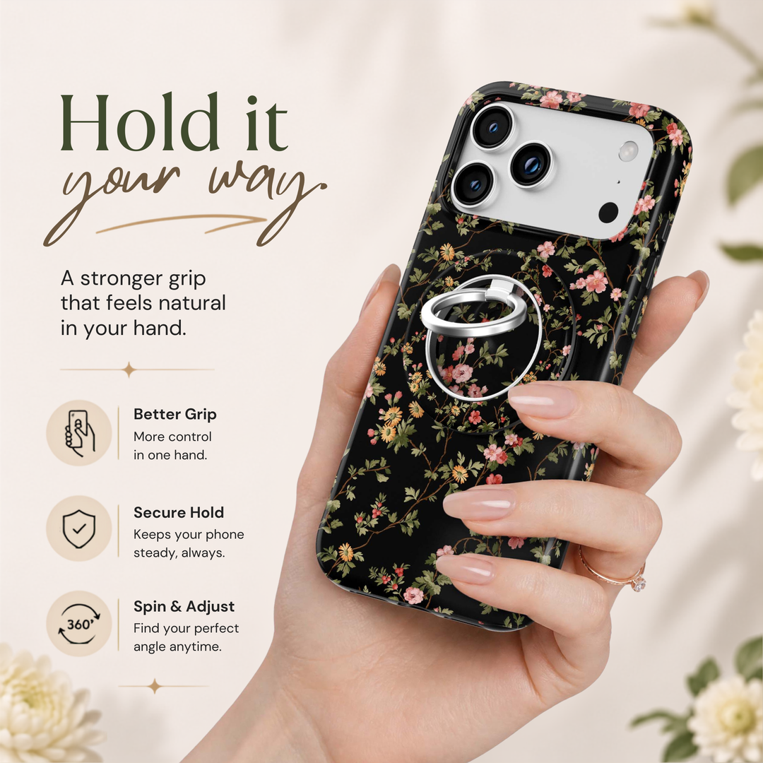 Midnight Florals — MagSafe Ring Holder