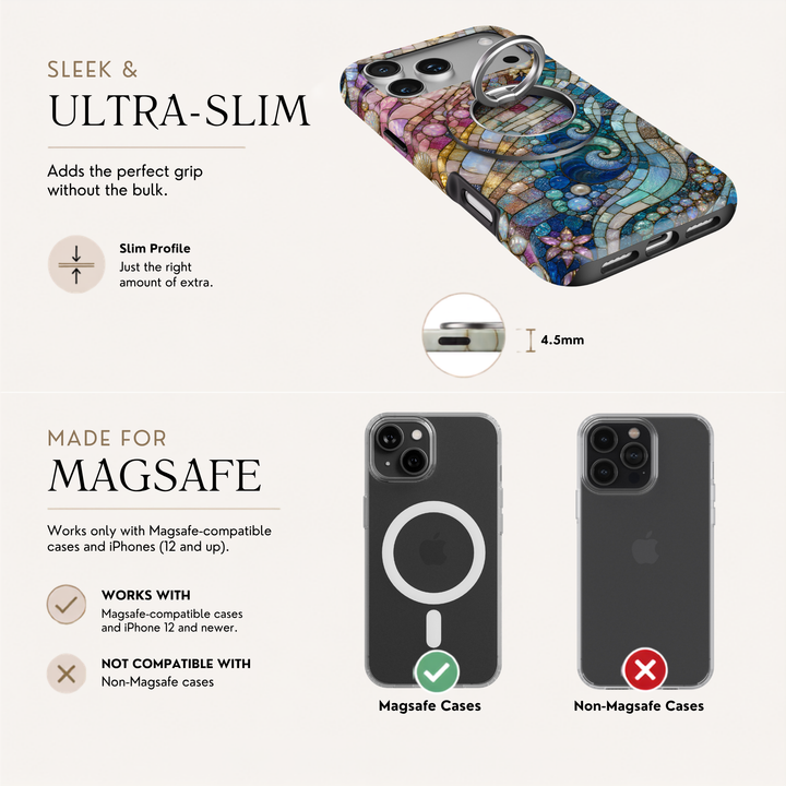 Coastal Opal Mosaic MagSafe Ring Holder