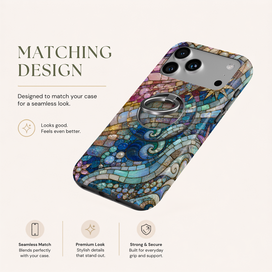 Coastal Opal Mosaic MagSafe Ring Holder
