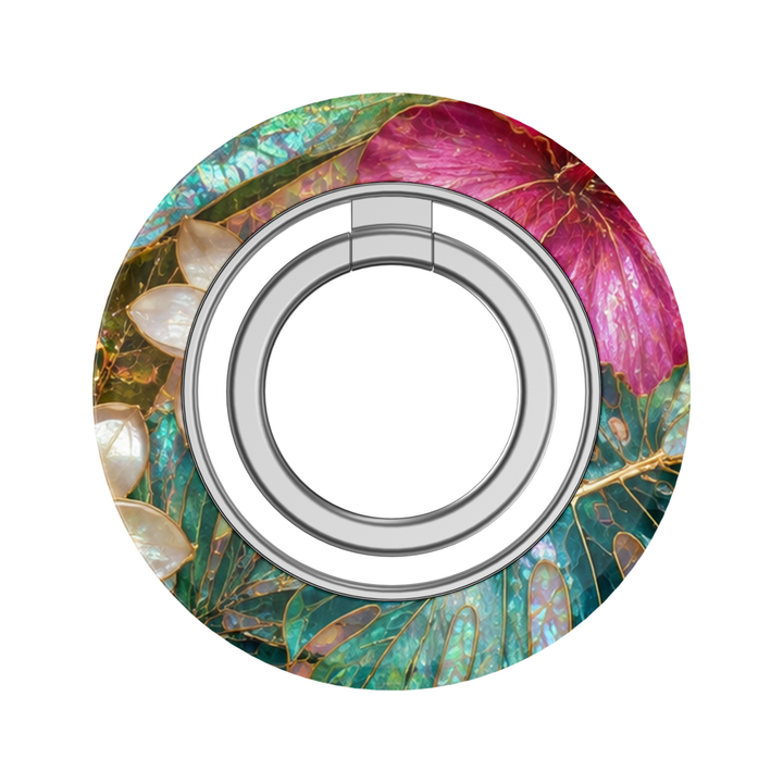 Emerald Fuchsia Bloom MagSafe Ring Holder