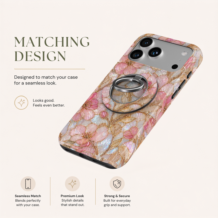 Blush Opal Garden MagSafe Ring Holder
