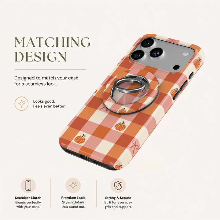 Pumpkin Plaid — MagSafe Ring Holder