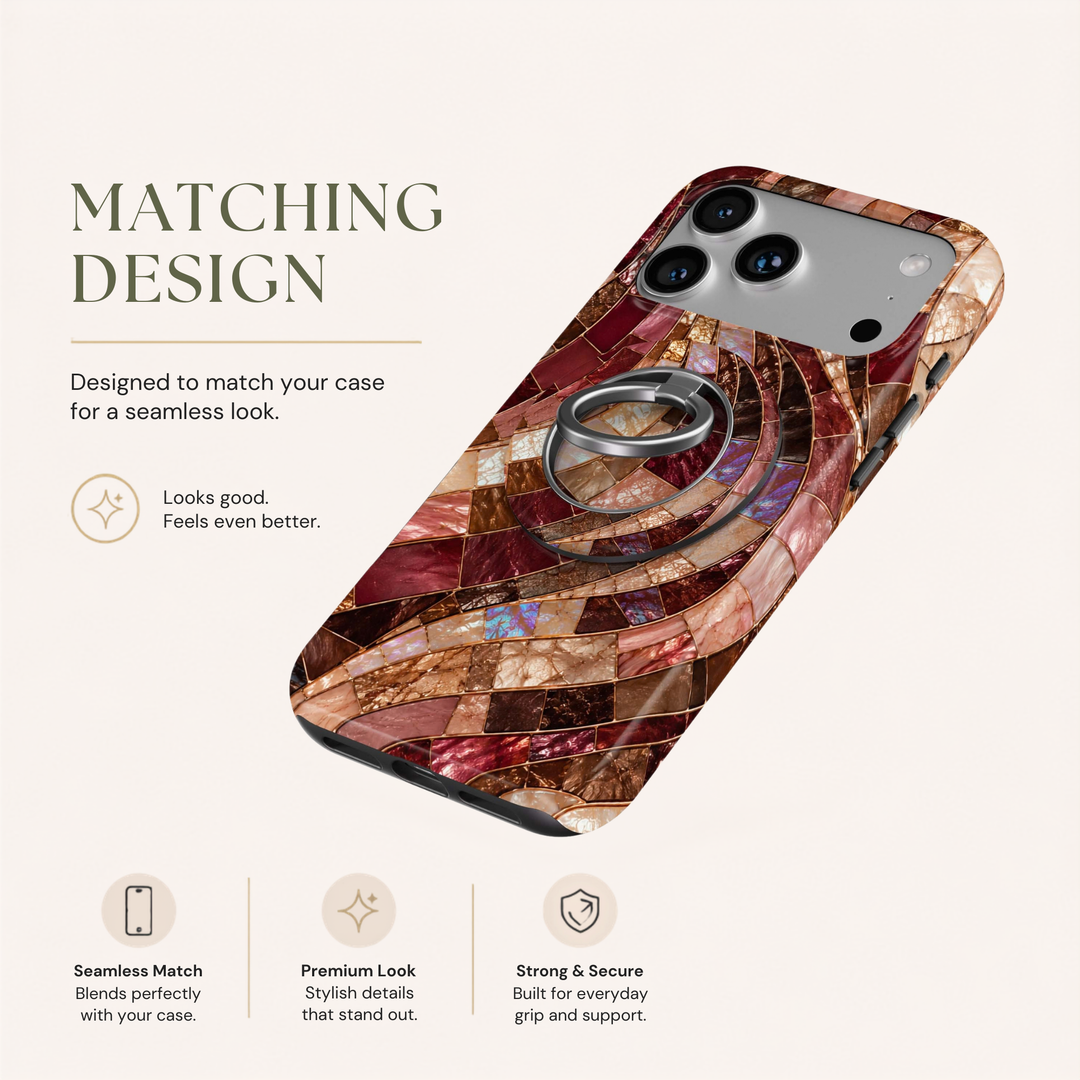 Merlot Mosaic — MagSafe Ring Holder
