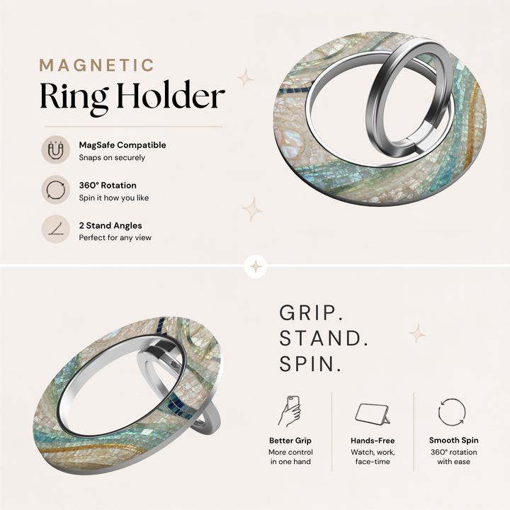 Coastal Mosaic MagSafe Ring Holder