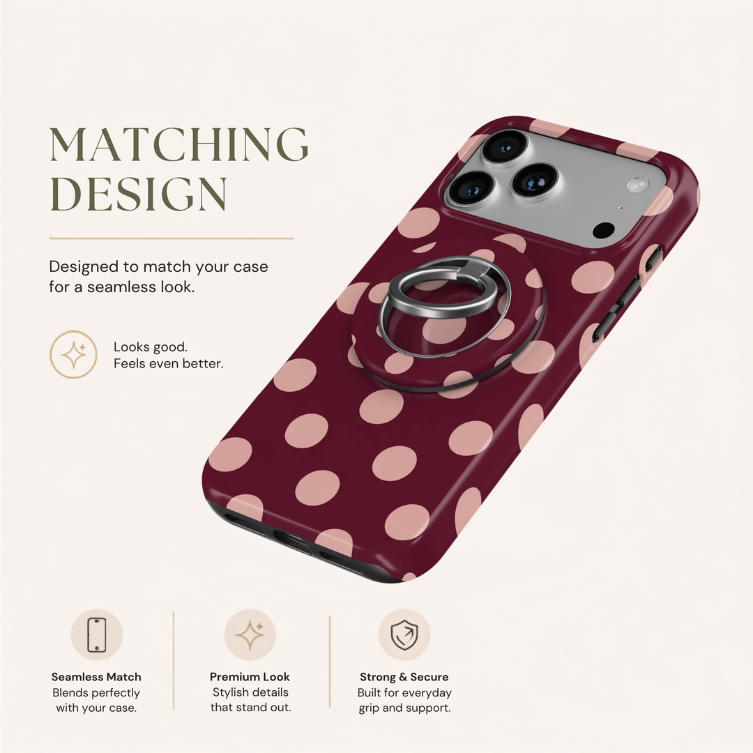 Blush Dots — MagSafe Ring Holder