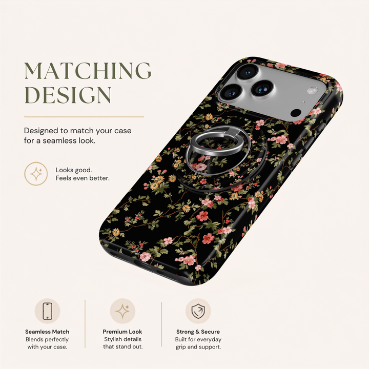 Midnight Florals — MagSafe Ring Holder
