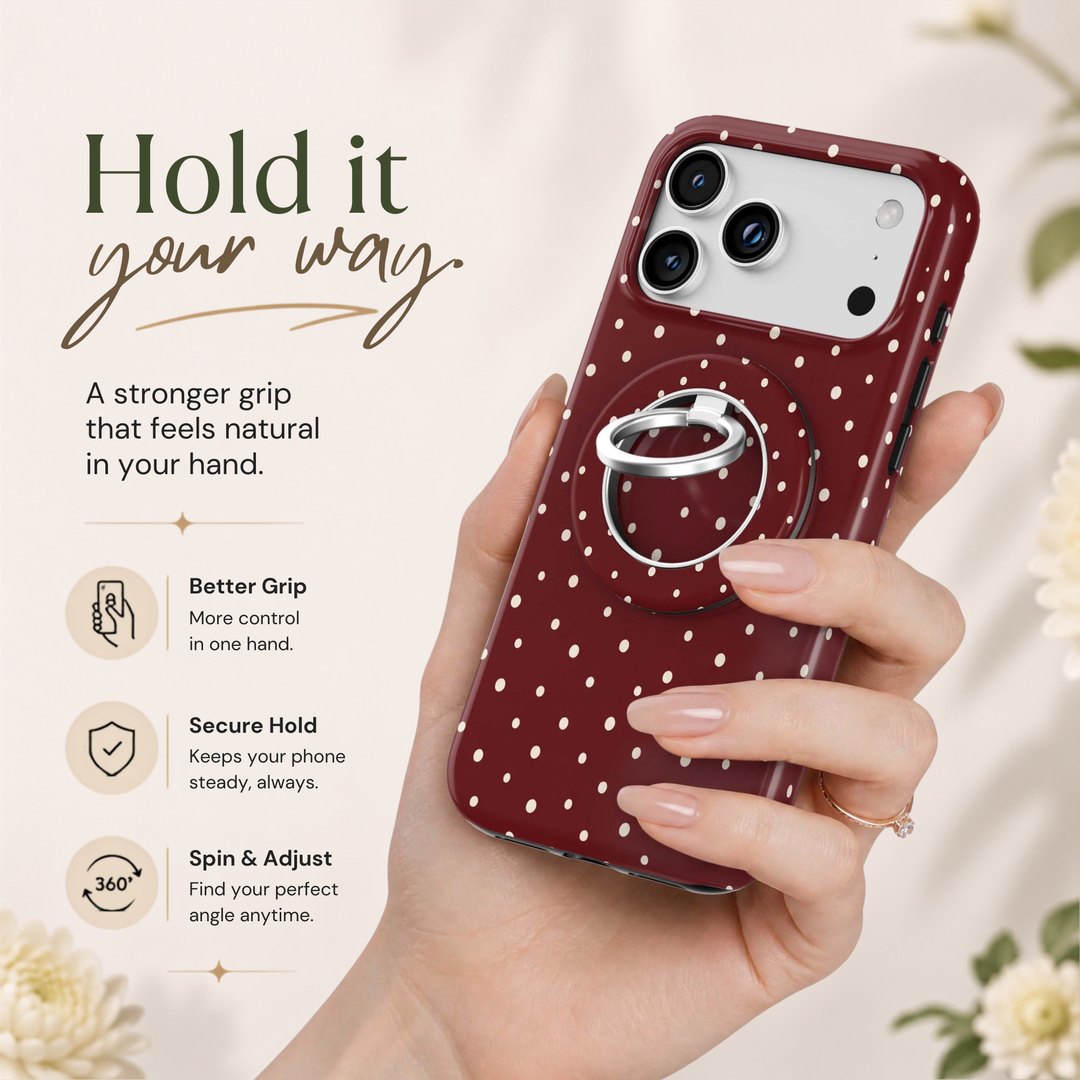 Soporte para anillo de teléfono Mariposa - Rosa