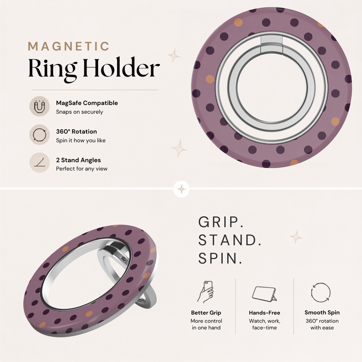 Mauve Confetti — MagSafe Ring Holder