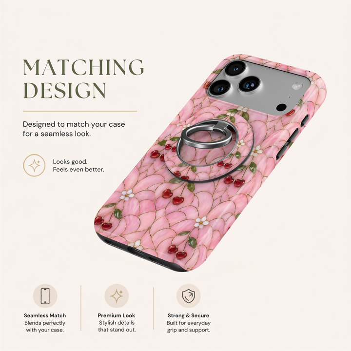 Soporte para anillo de teléfono Mariposa - Rosa