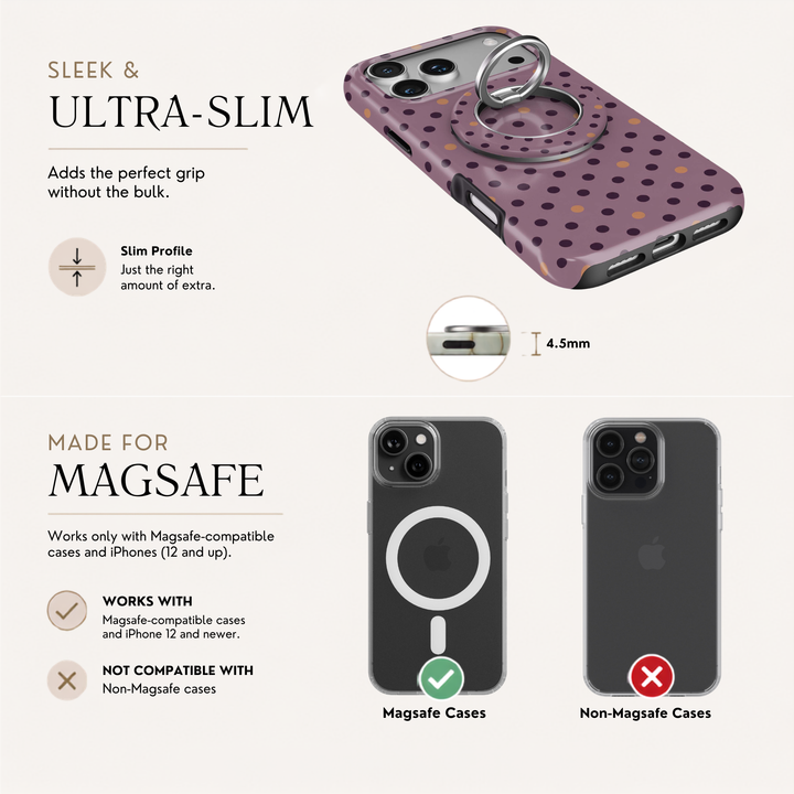Mauve Confetti — MagSafe Ring Holder