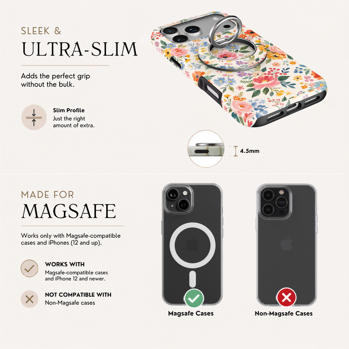 Meadow Bloom MagSafe Ring Holder