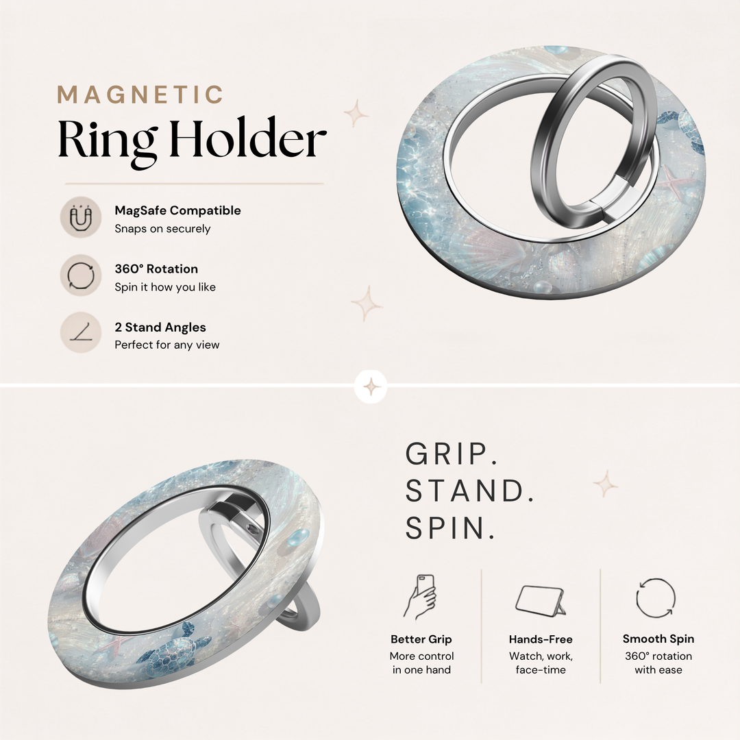 Pearl Lagoon MagSafe Ring Holder