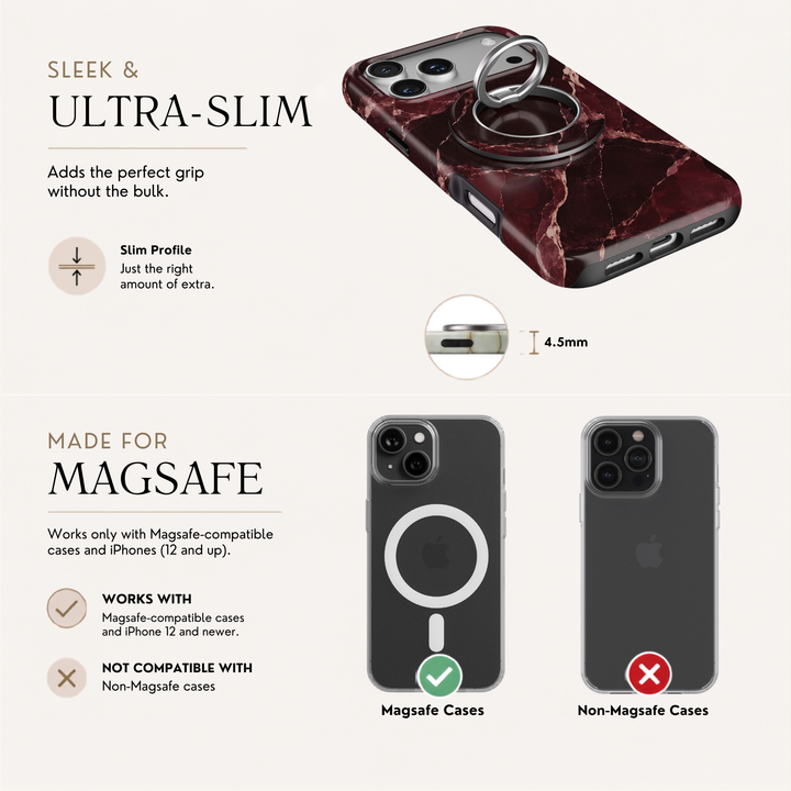 Cabernet Onyx — MagSafe Ring Holder