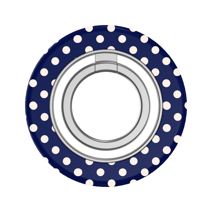 Navy Polka Dot MagSafe Ring Holder