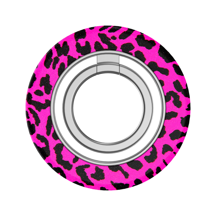 Hot Pink Leopard MagSafe Ring Holder