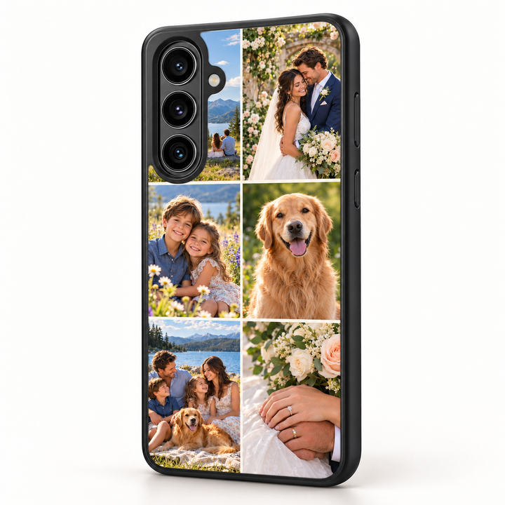 Collage Photo Case - Galaxy Samsung Galaxy custom photo collage case — detail view