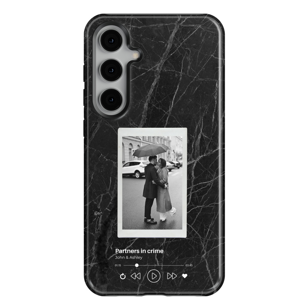 Harmonious Love Samsung Galaxy personalized wedding photo case — hero view