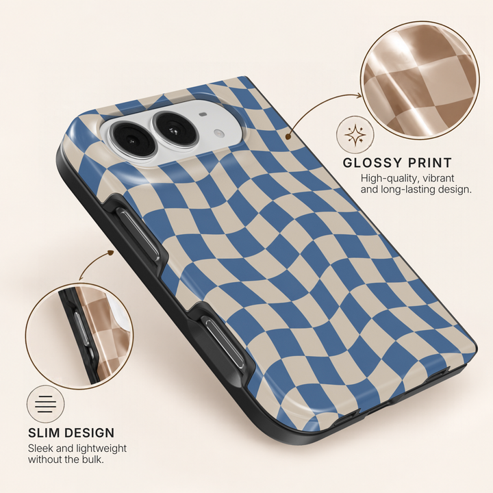 Coastal Wave Check – iPhone Duo Case