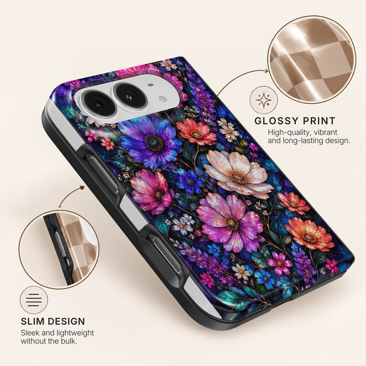 Midnight Bloom – iPhone Duo Case
