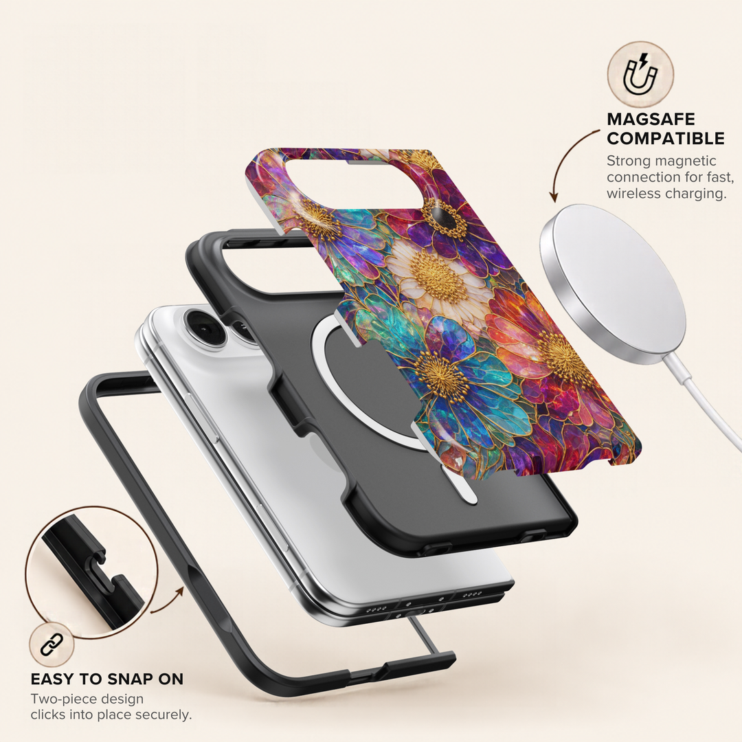 Prismatic Bloom – iPhone Duo Case
