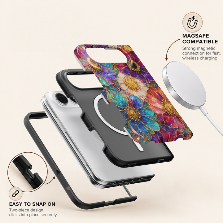 Prismatic Bloom – iPhone Duo Case