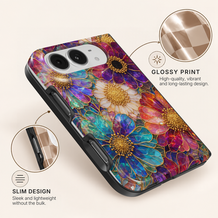 Prismatic Bloom – iPhone Duo Case