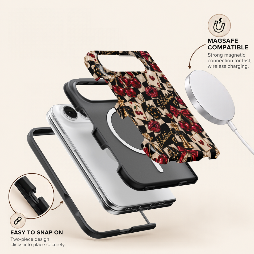 Cherry Checkmate – iPhone Duo Case