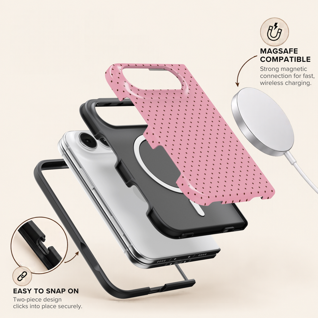 Blush Polka – iPhone Duo Case