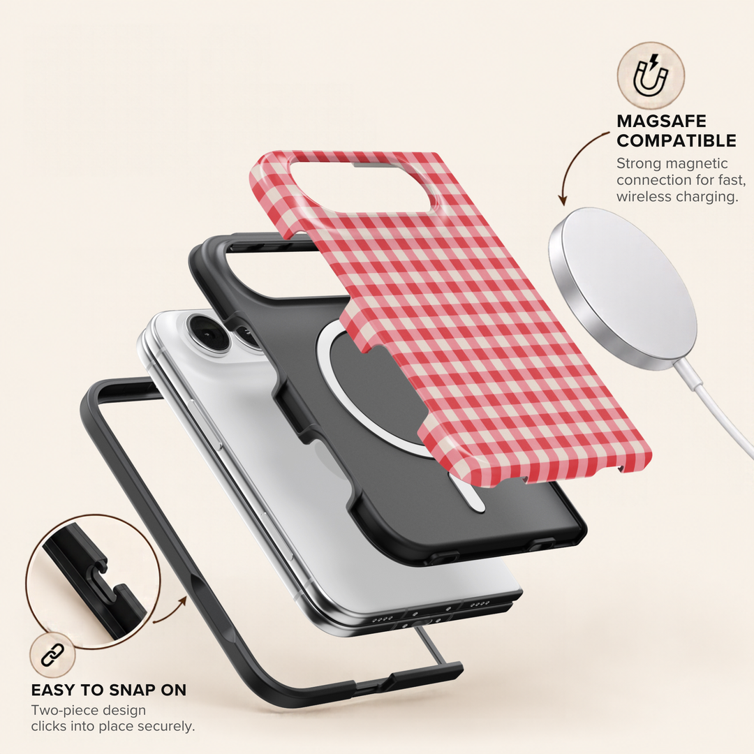 Cherry Gingham – iPhone Duo Case