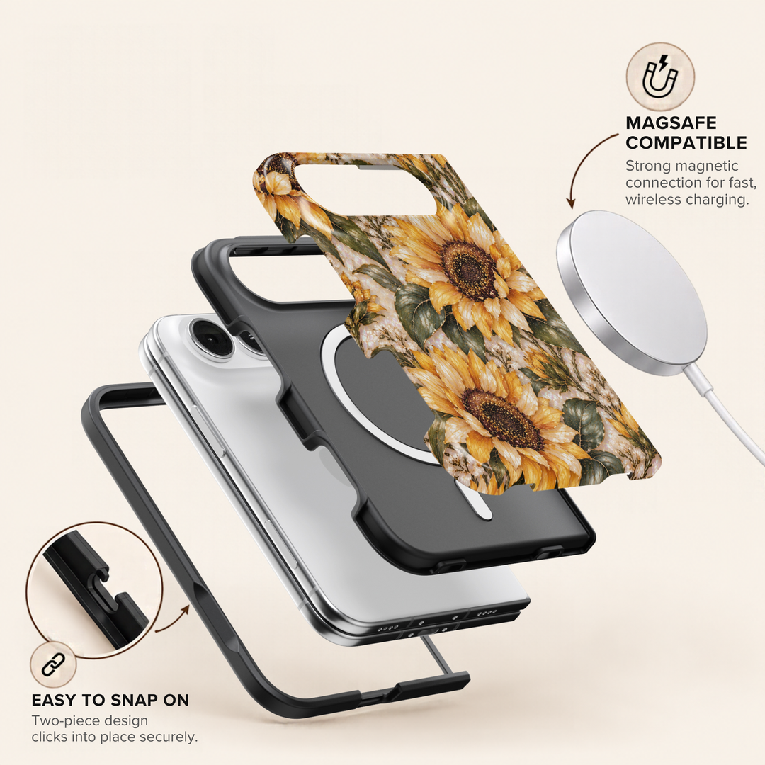 Golden Sunflower – iPhone Duo Case