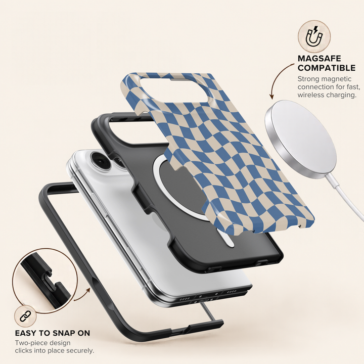 Coastal Wave Check – iPhone Duo Case