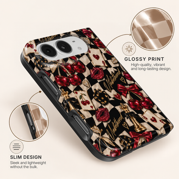 Cherry Checkmate – iPhone Duo Case