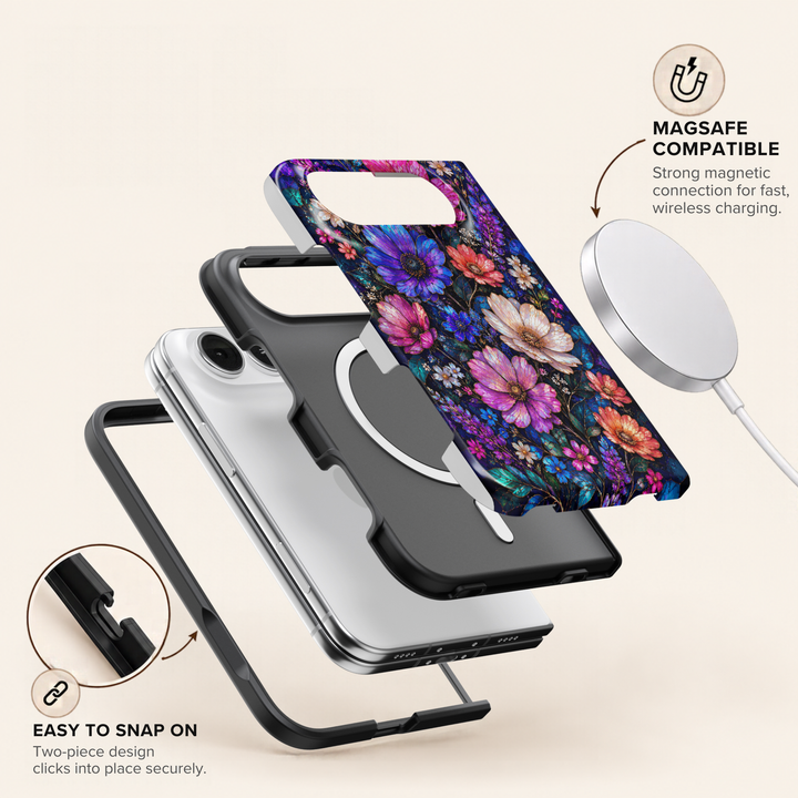 Midnight Bloom – iPhone Duo Case