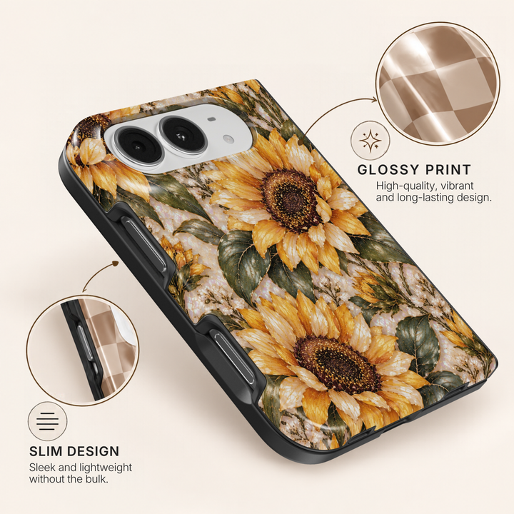 Golden Sunflower – iPhone Duo Case