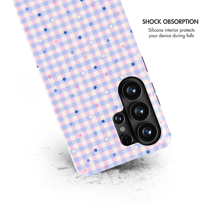 Pastel Star Gingham