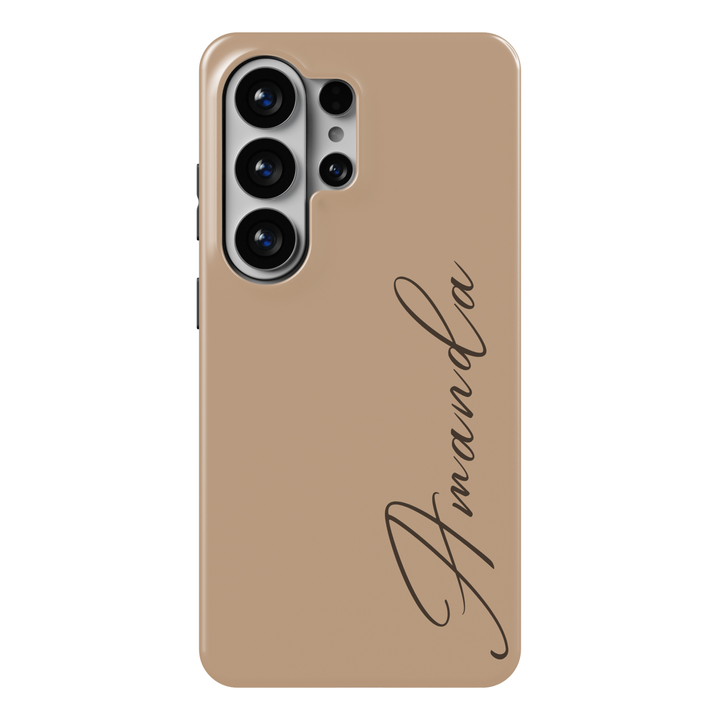 Elegant Script Custom Name Tough Galaxy Case